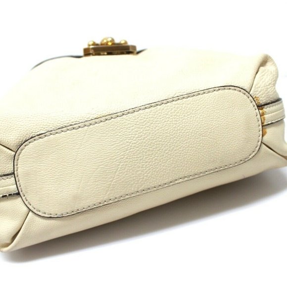 CHLOE Leather Elsie Hand Bag with Strap Light Beig - Picture 4 of 10